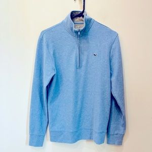 Vineyard Vines Blue Zip Up Sweater